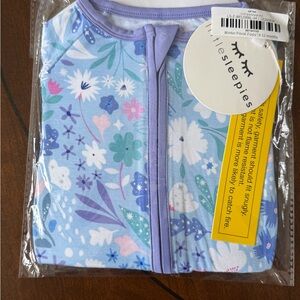 Little Sleepies Light Purple Floral Zippy Kids One-Piece